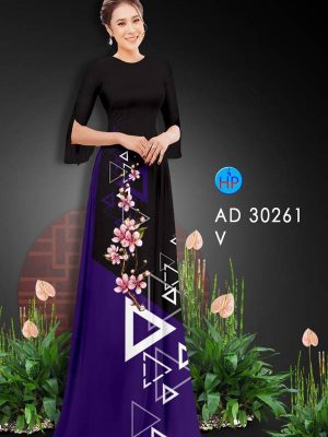 Vải Áo Dài Hoa Đào AD 30261 23